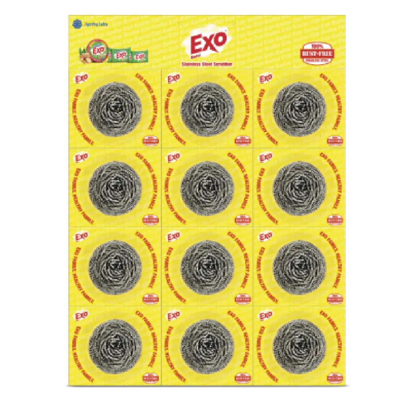 Exo Safai Steel Scrubber, Rs.15 | Pack of 12
